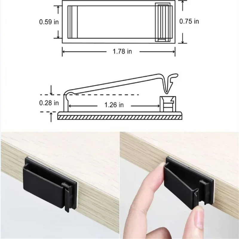 Azylo Self-Adhesive Cable Fixing Clips & Wire Organizer Buckles