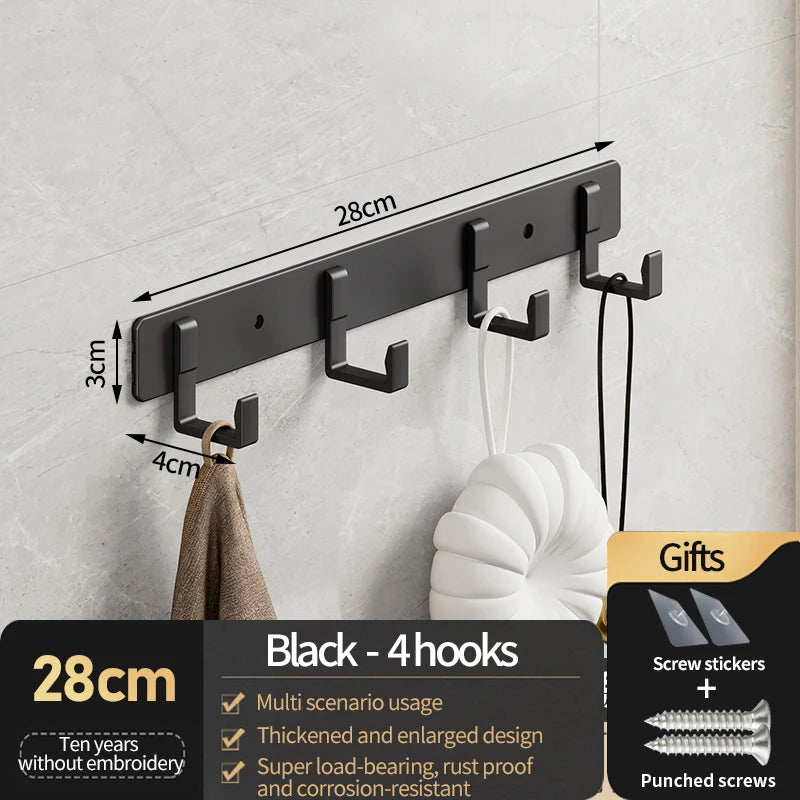 Azylo Heavy-Duty Aluminum Alloy Wall-Mounted Coat & Robe Hook