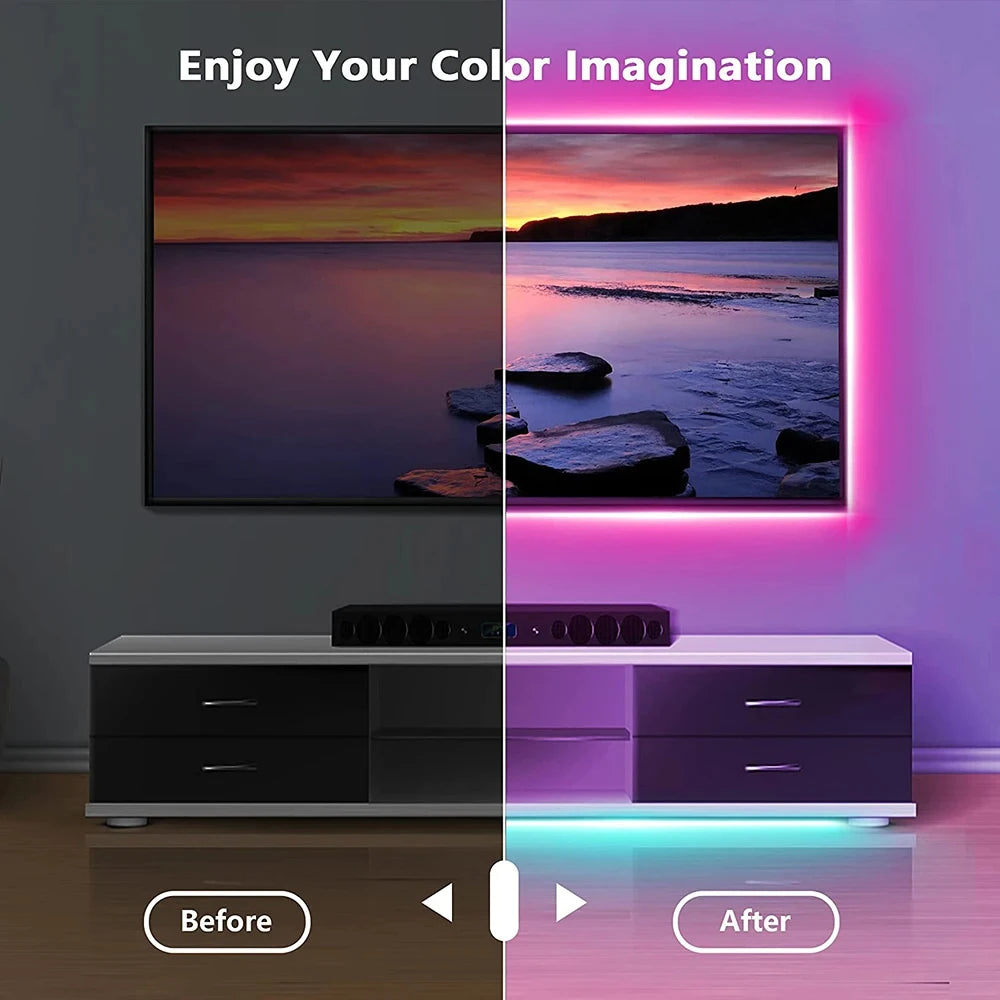Azylo Smart Bluetooth RGB LED Strip Lights (5M / App Control)