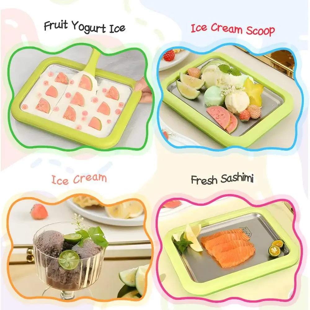 Azylo Kids DIY Stir-Fried Yogurt & Rolled Ice Cream Maker Pan