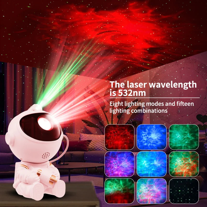 Azylo Smart Astronaut Galaxy Nebula Star Projector