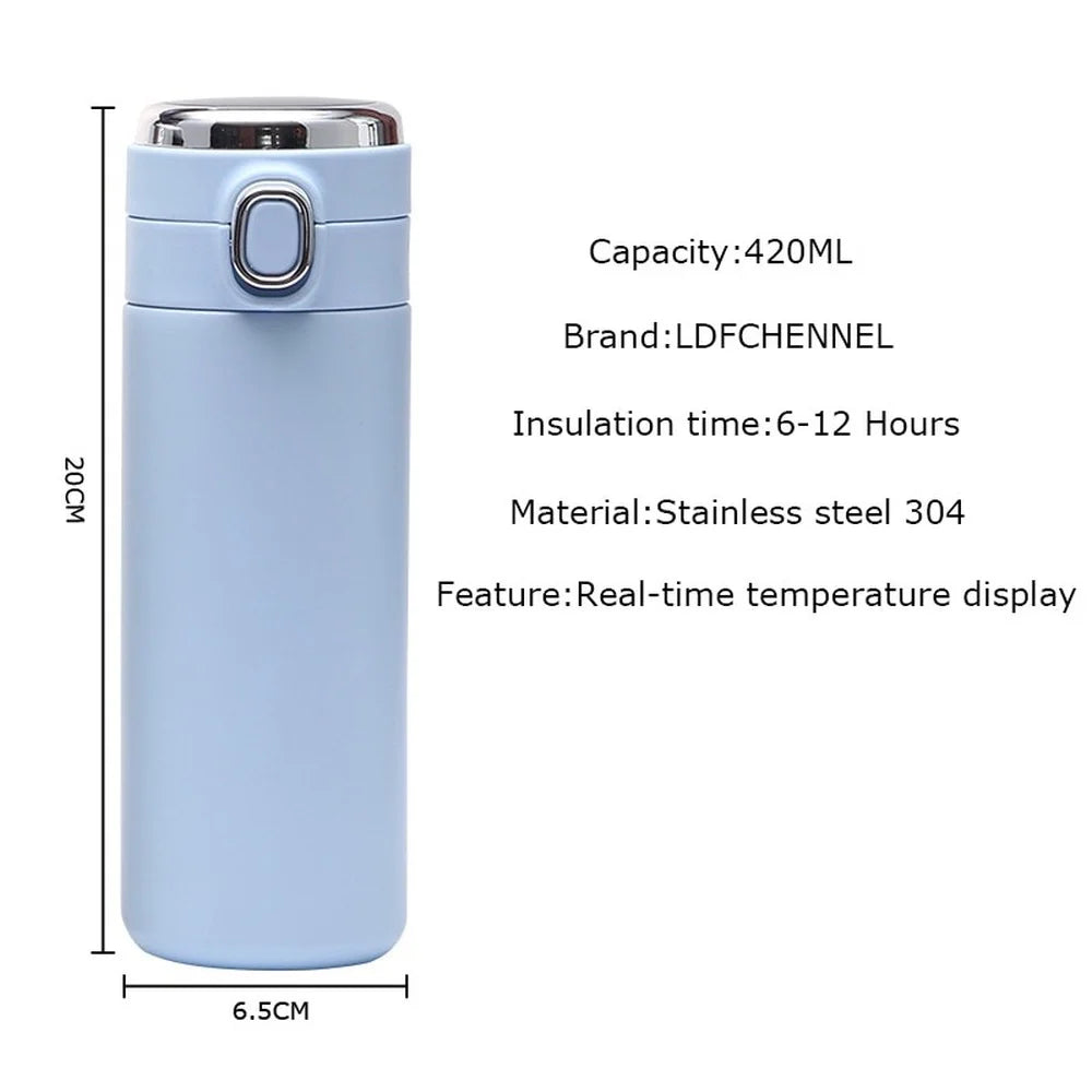 Azylo Smart LED Temperature Display Thermos & Travel Mug (400ml)