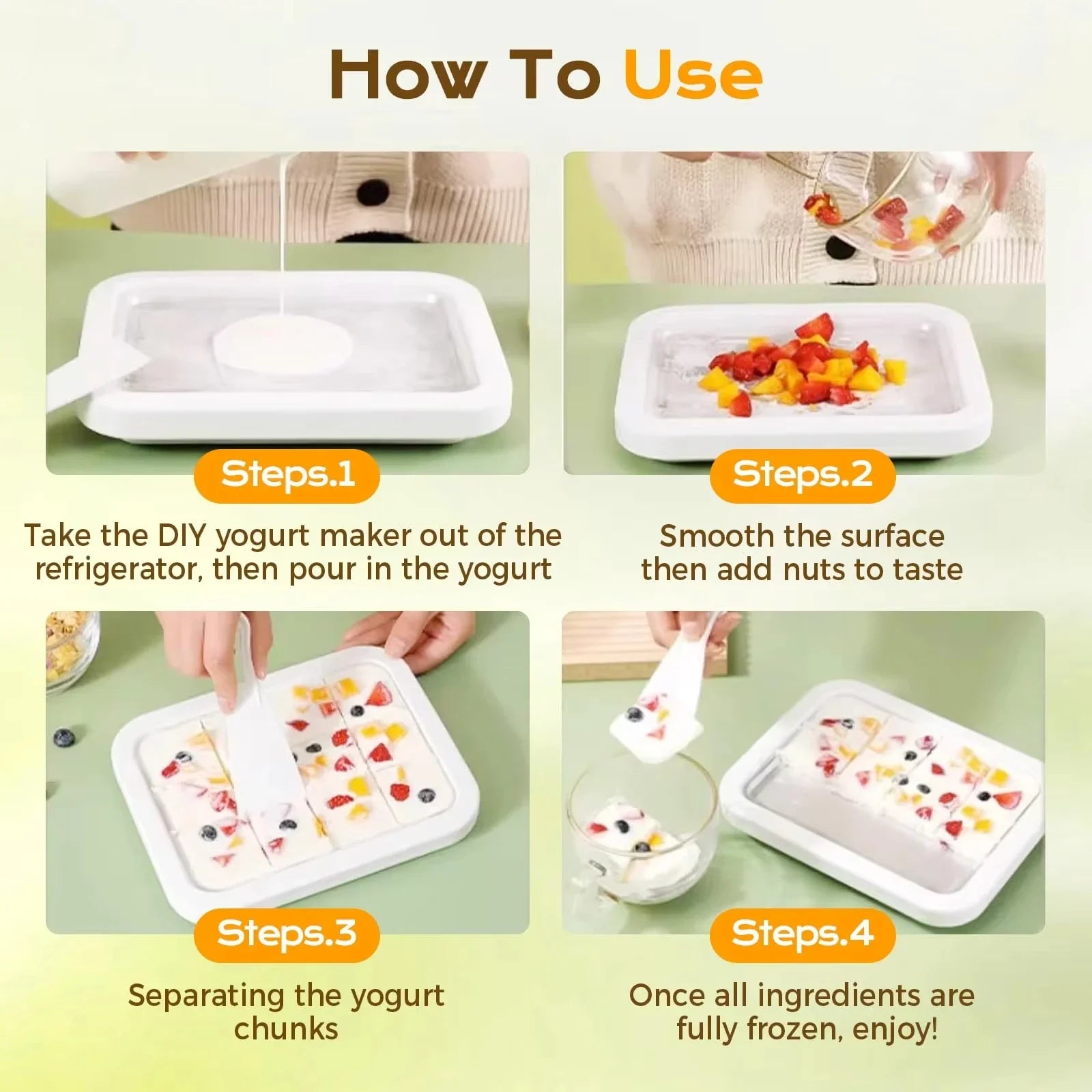 Azylo Kids DIY Stir-Fried Yogurt & Rolled Ice Cream Maker Pan