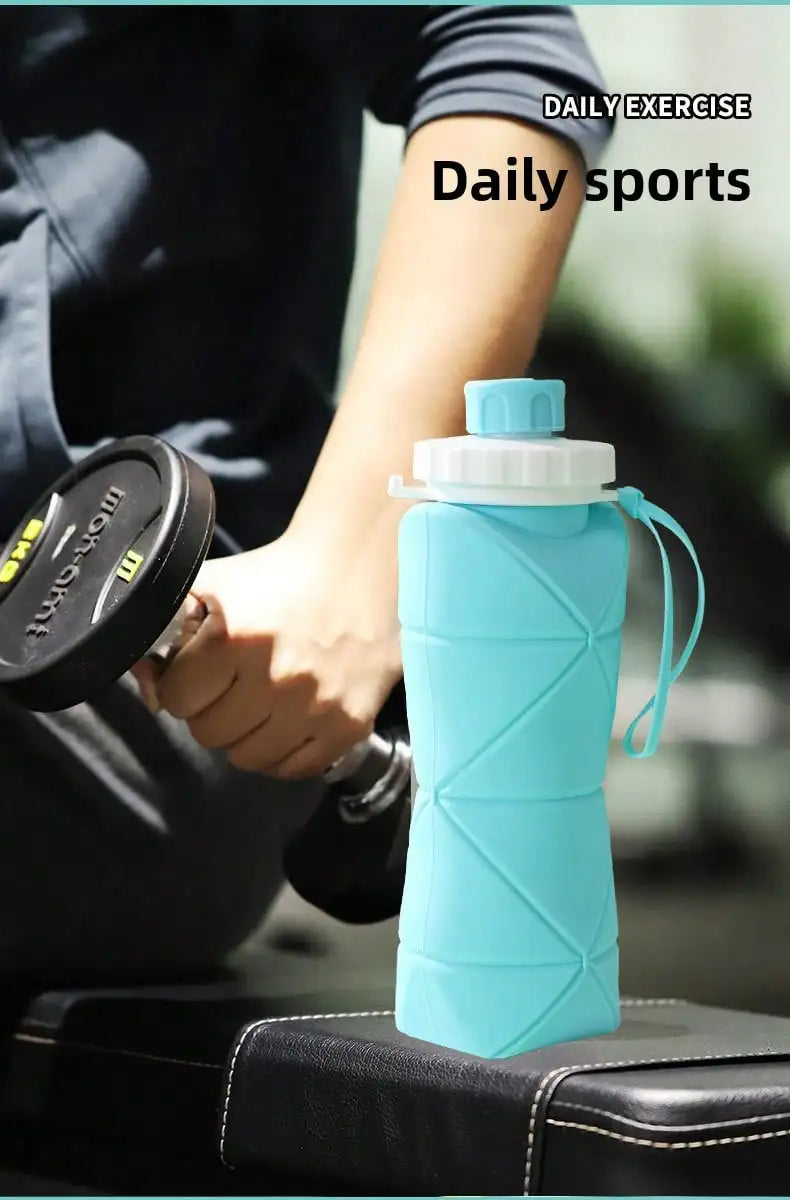 Azylo 600ml Large Collapsible Silicone Travel Cup (Foldable Portable Mug)
