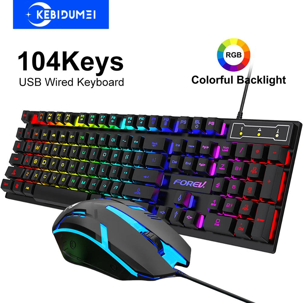 Azylo RGB Gaming Keyboard with Mechanical Feel (104 Keys)