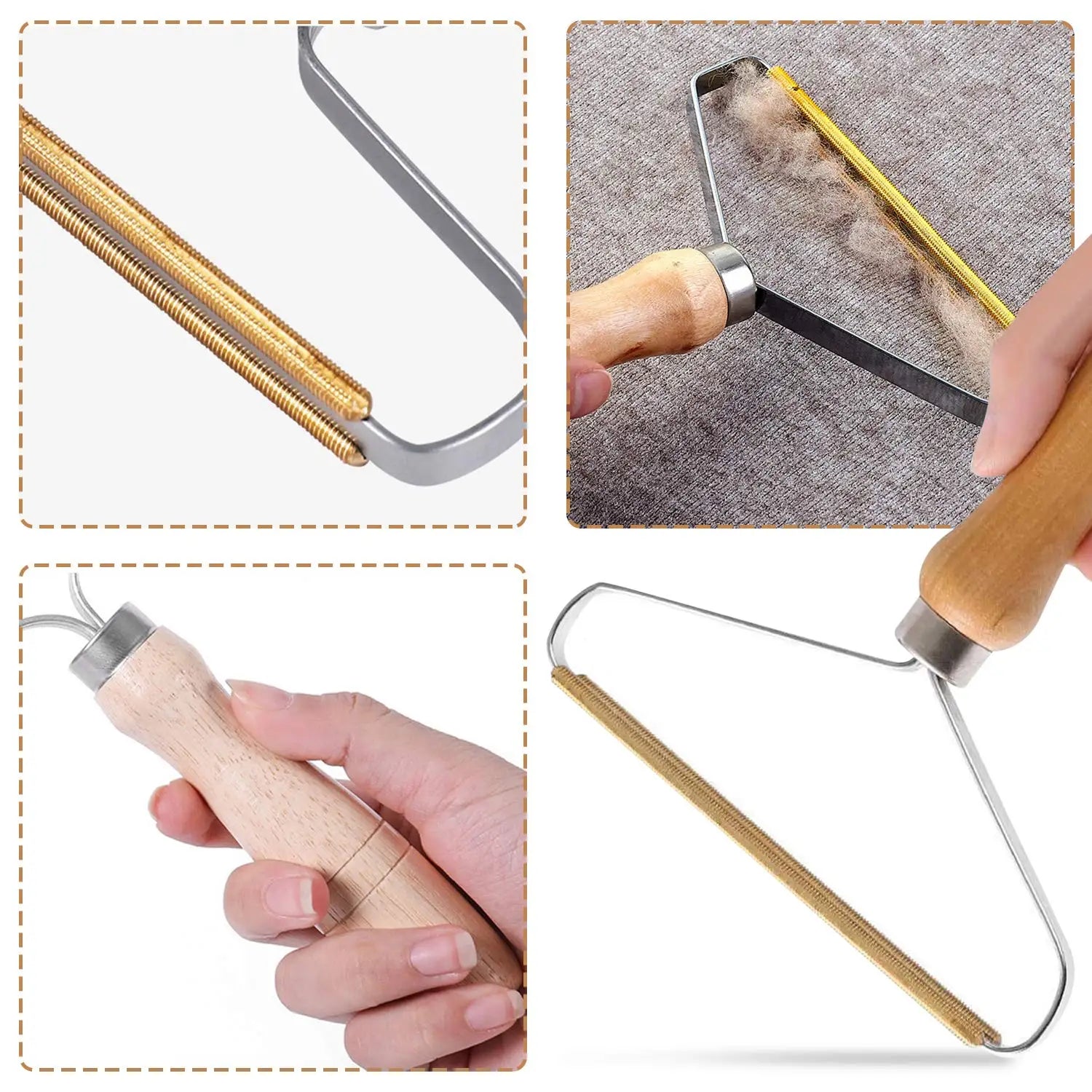 Azylo Portable Pet Hair & Lint Remover Brush
