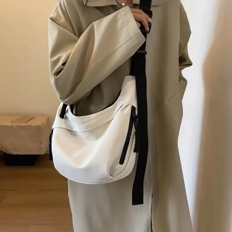Azylo Casual Korean-Style Nylon Hobo Crossbody Bag
