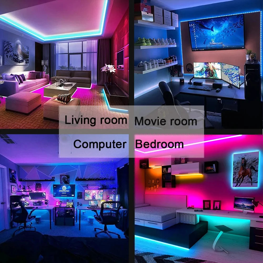 Azylo Smart Bluetooth RGB LED Strip Lights (5M / App Control)