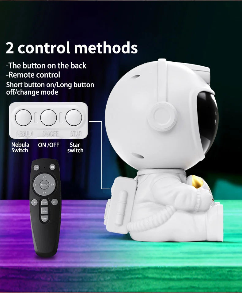 Azylo Smart Astronaut Galaxy Nebula Star Projector