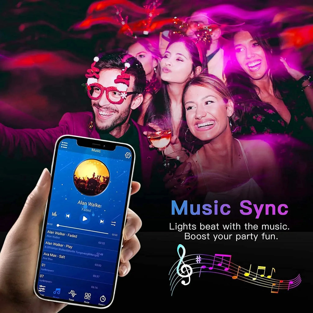 Azylo Smart Bluetooth RGB LED Strip Lights (5M / App Control)