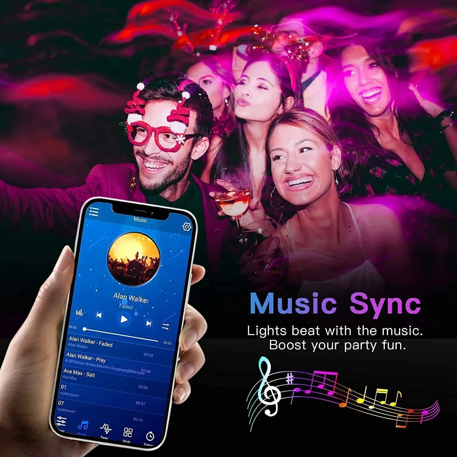 Azylo Smart Bluetooth RGB LED Strip Lights (5M / App Control)