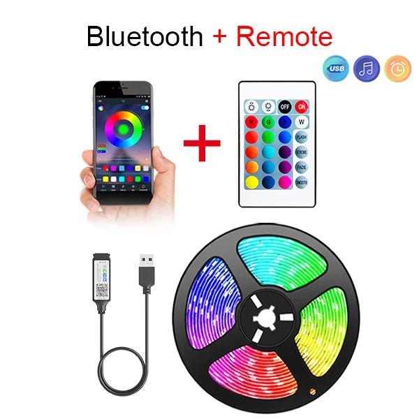 Azylo Smart Bluetooth RGB LED Strip Lights (5M / App Control)