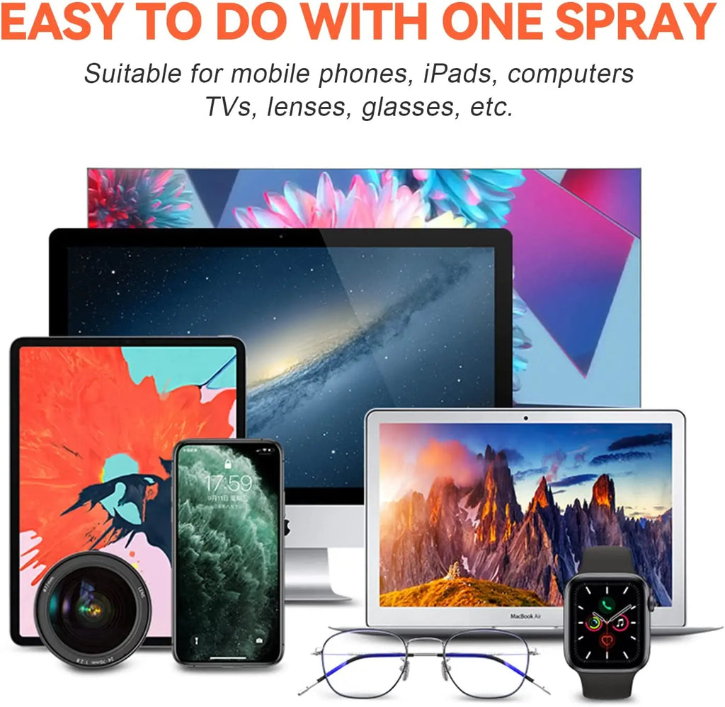Azylo 2-in-1 Portable Phone Screen Cleaner & Microfiber Wiping Set