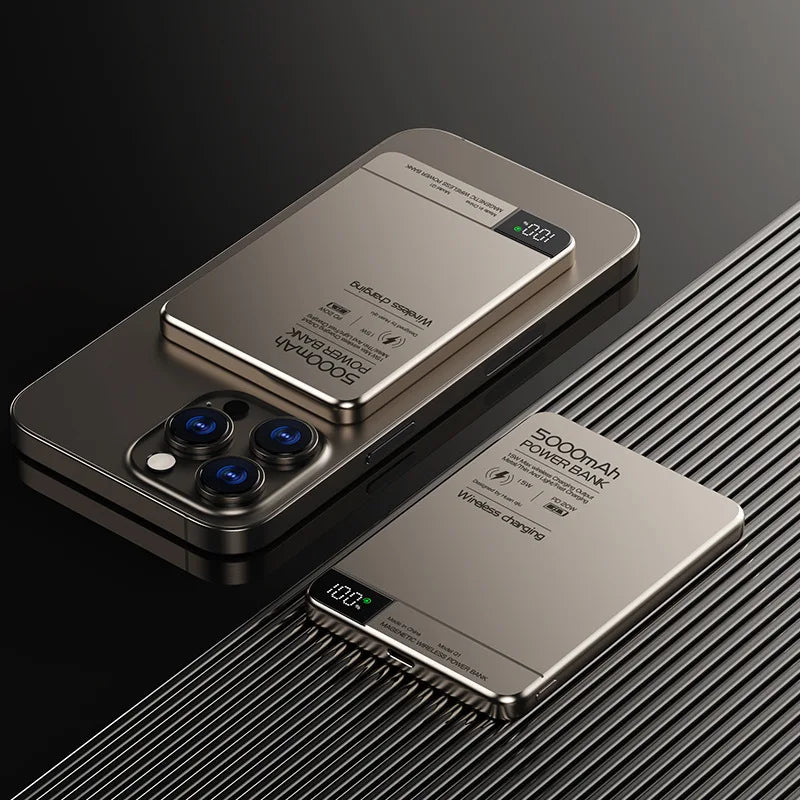 Azylo Ultra 120W Magnetic Wireless Power Bank with LED Lamp