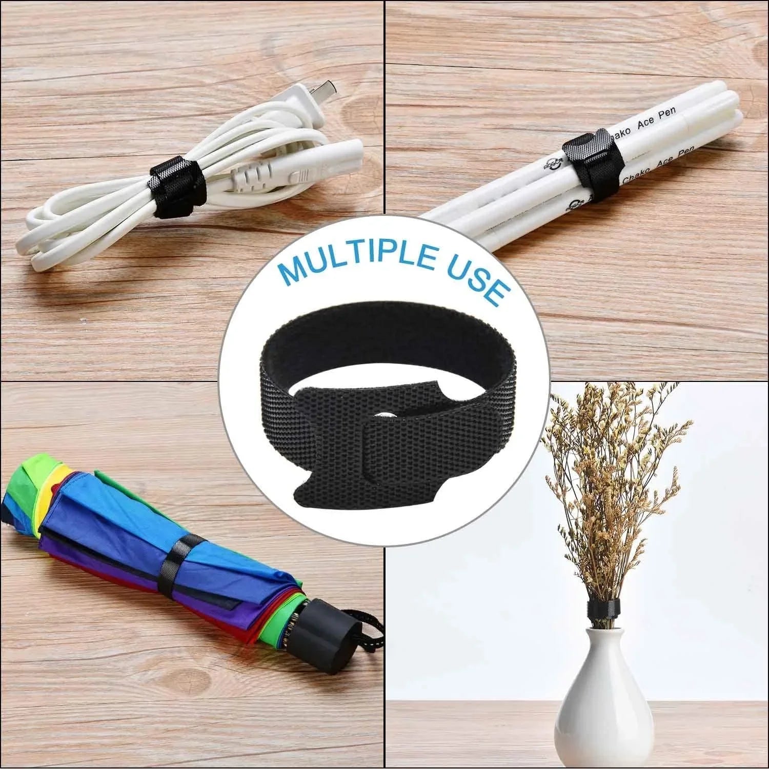 Azylo Reusable Nylon Cable Organizer & Management Tape Roll