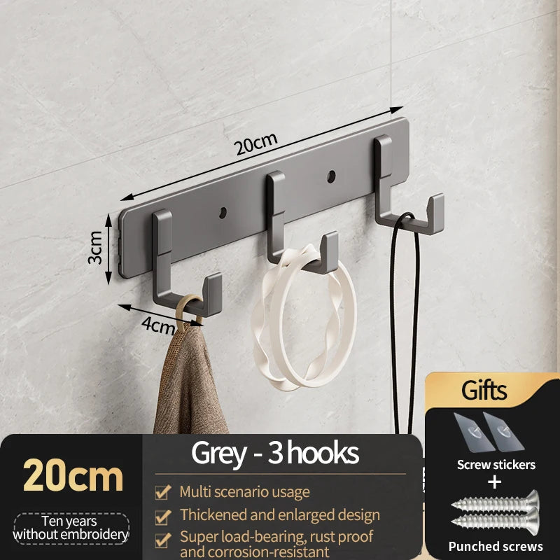 Azylo Heavy-Duty Aluminum Alloy Wall-Mounted Coat & Robe Hook