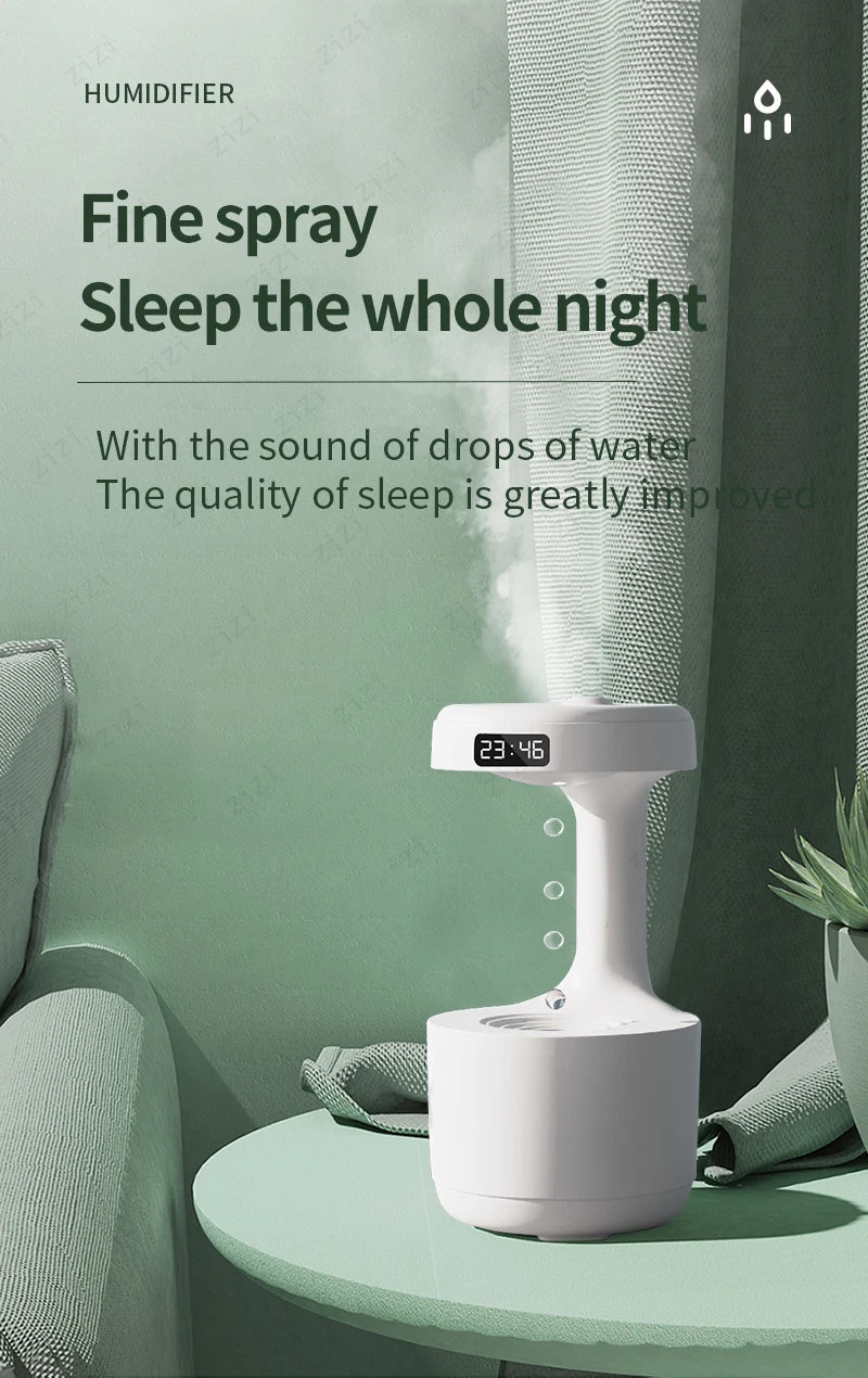 Azylo Smart Anti-Gravity Water Droplet Humidifier & Night Light