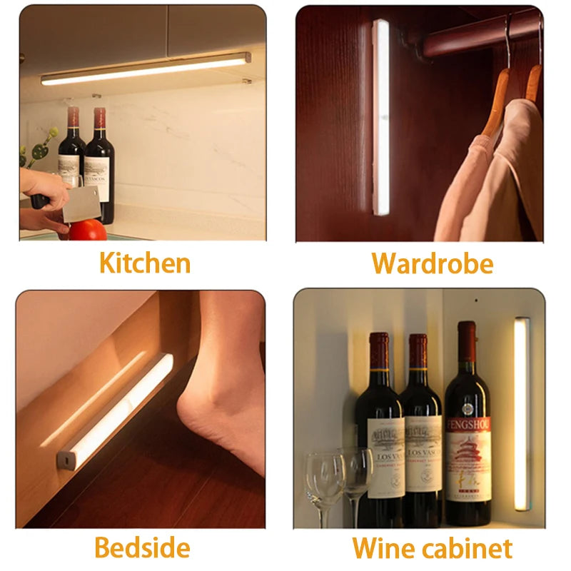 Azylo 3-Color Smart Motion Sensor LED Night Light (Type-C Rechargeable)