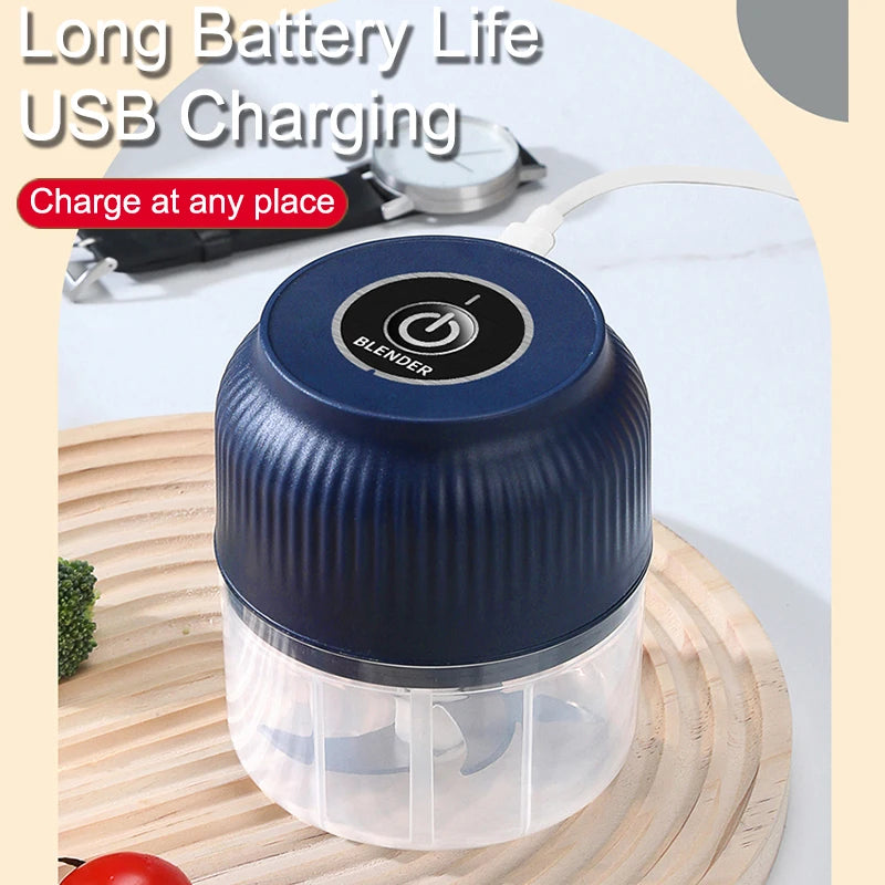 Azylo Mini Wireless Electric Garlic & Vegetable Chopper (250ml)