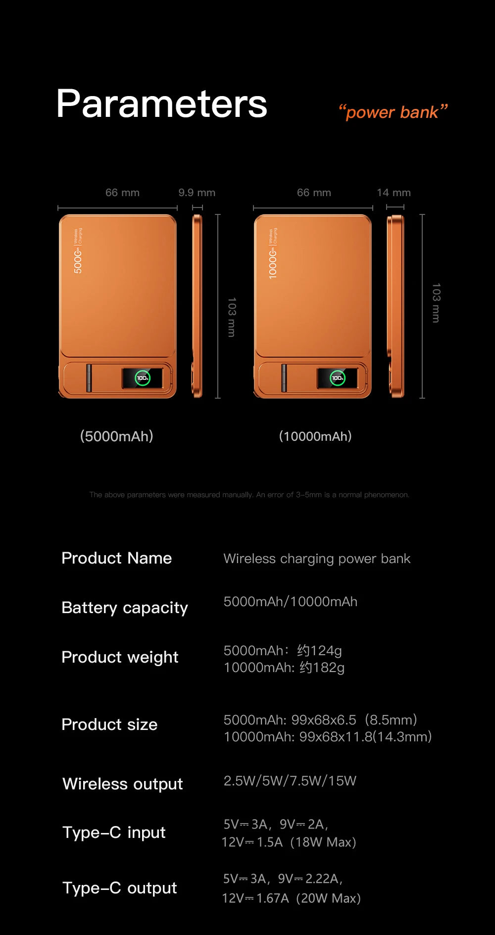 Azylo 3-in-1 Magnetic Wireless Power Bank with TFT Smart Screen (10,000mAh)