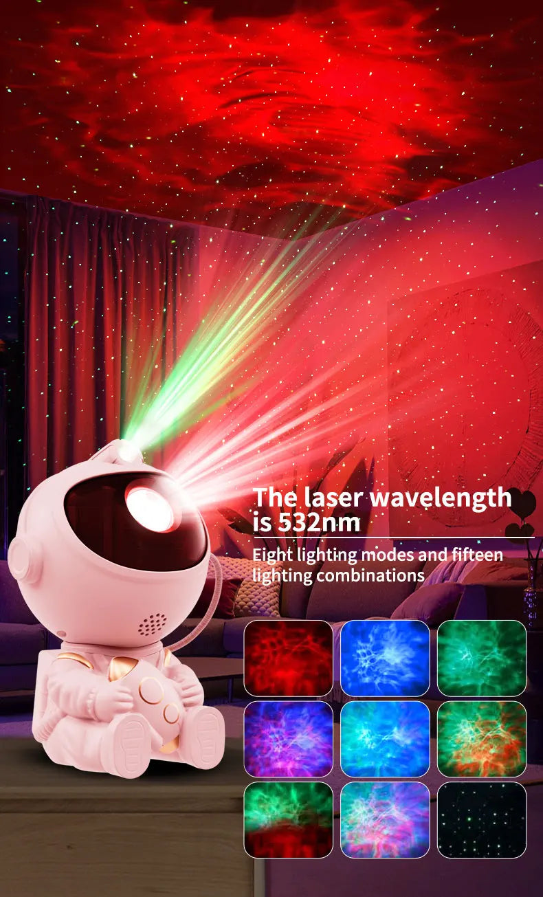 Azylo Smart Astronaut Galaxy Nebula Star Projector