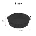 Azylo Reusable Silicone Air Fryer Pot with Handles (8-Inch Round)