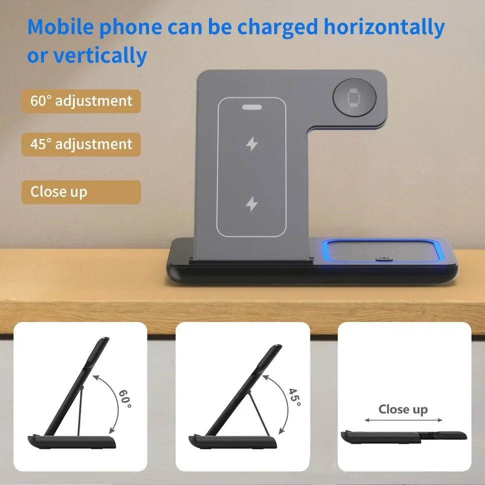 Azylo 3-in-1 Magnetic Wireless Charging Station