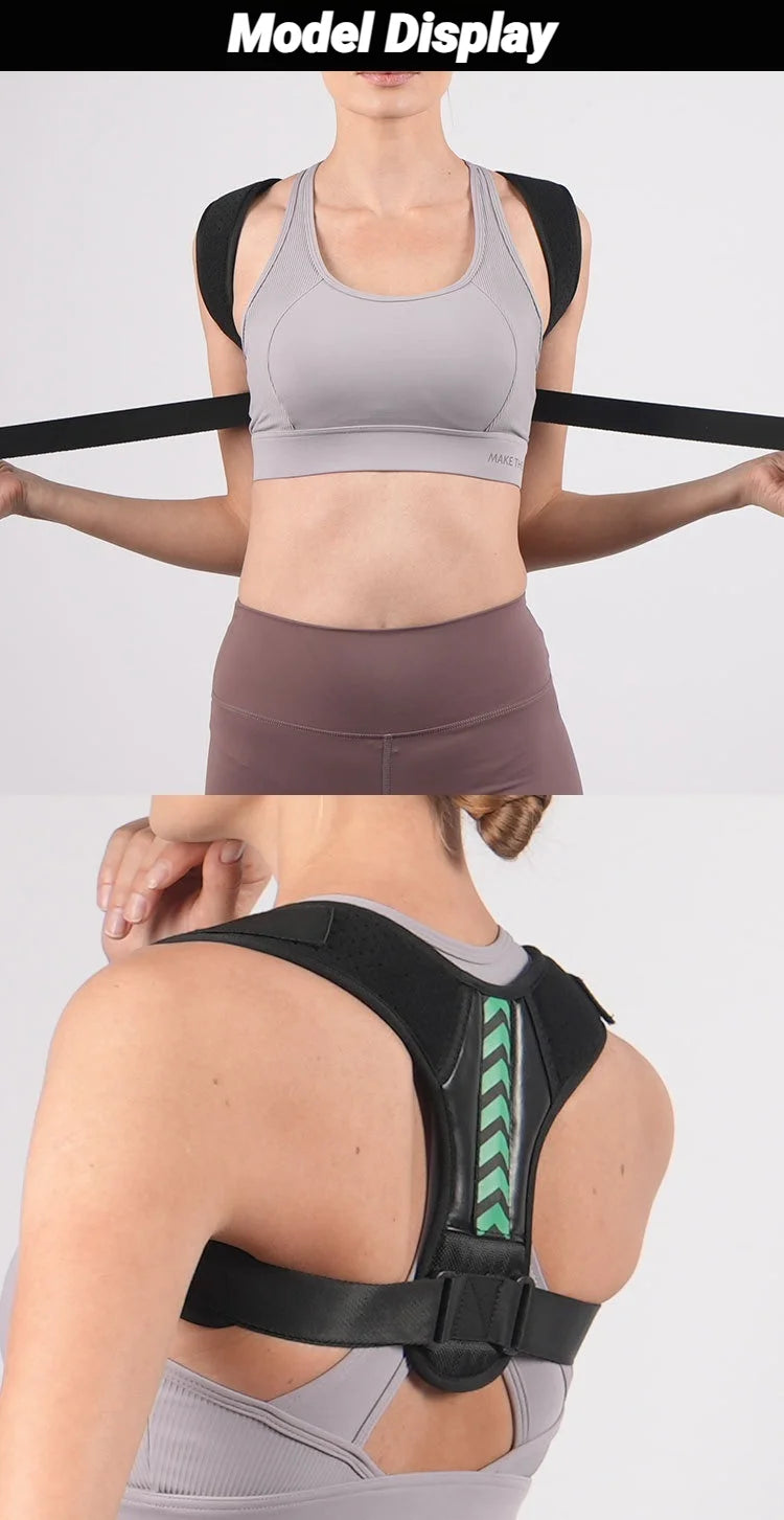 Azylo Adjustable Breathable Back Posture Corrector & Shoulder Support Belt