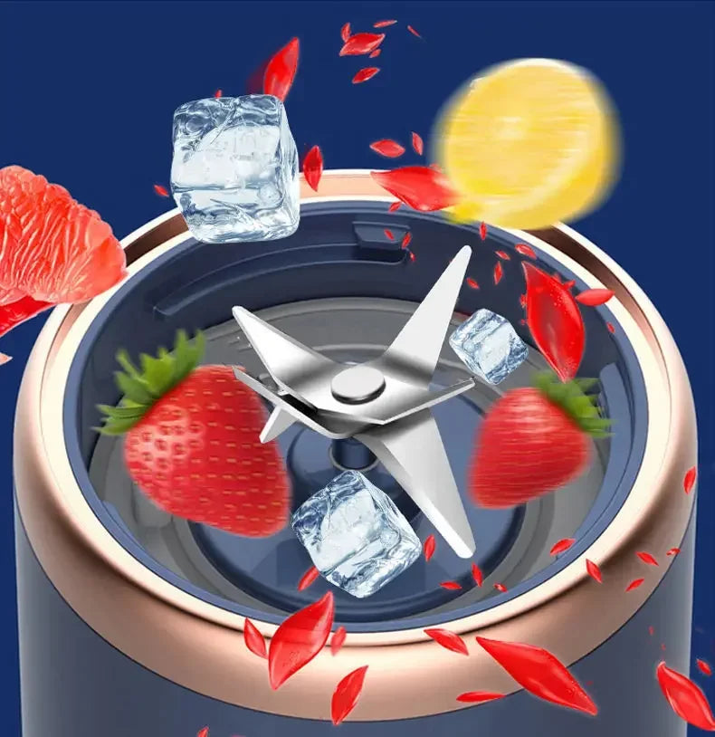 Azylo Portable 6-Blade Mini USB Juicer & Smoothie Blender