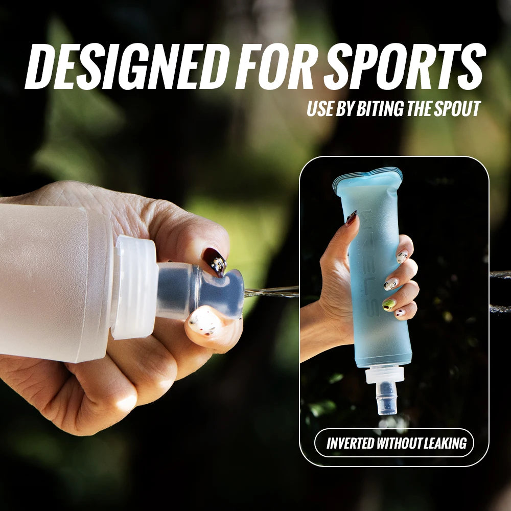Azylo Ultra-Light TPU Collapsible Soft Flask (Running & Travel Water Bottle)