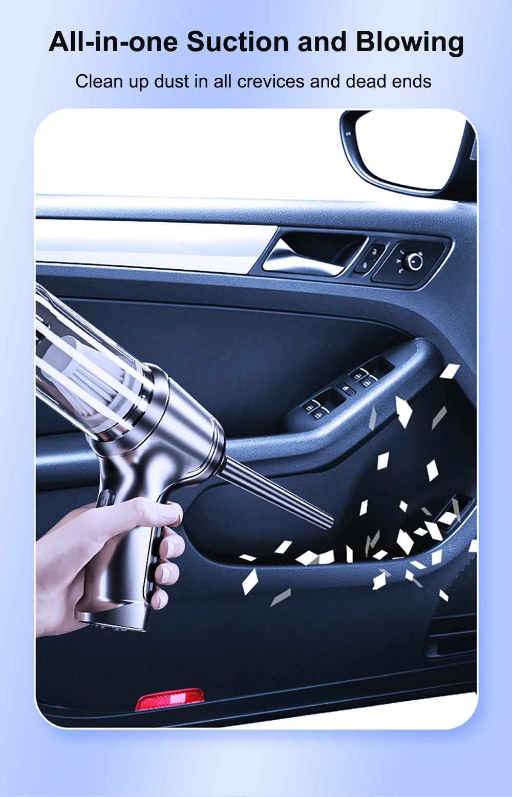 Azylo 3-in-1 Max Wireless Vacuum & High-Power Dust Blower (95,000PA)