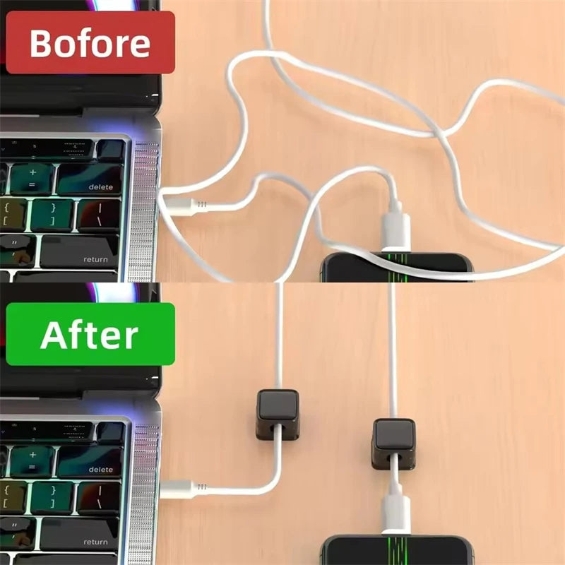 Azylo Premium Magnetic Cable Clip & Desktop Wire Organizer (6-Piece Set)