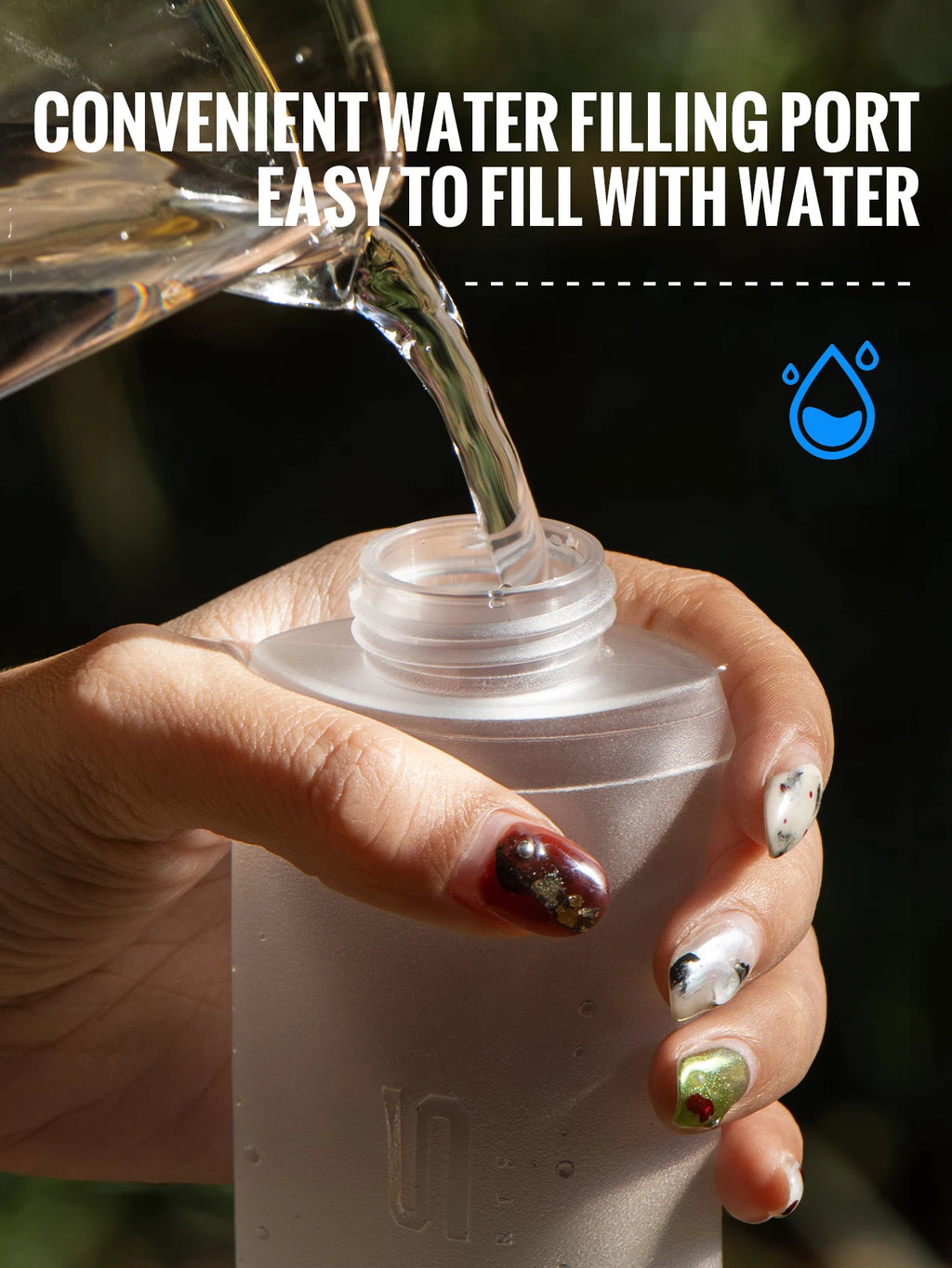 Azylo Ultra-Light TPU Collapsible Soft Flask (Running & Travel Water Bottle)