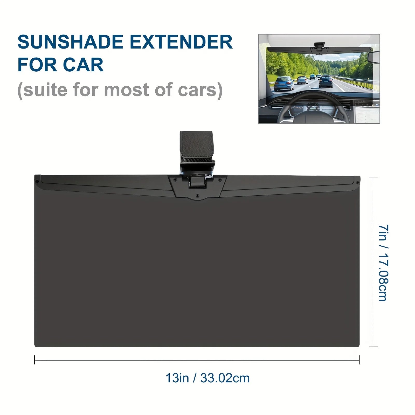 Azylo Universal Polarized Car Sun Visor Extender (Anti-Glare & UV400 Protection)