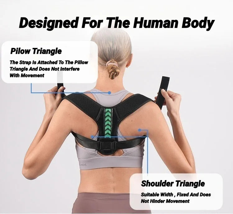 Azylo Adjustable Breathable Back Posture Corrector & Shoulder Support Belt