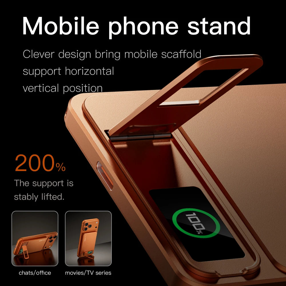 Azylo 3-in-1 Magnetic Wireless Power Bank with TFT Smart Screen (10,000mAh)