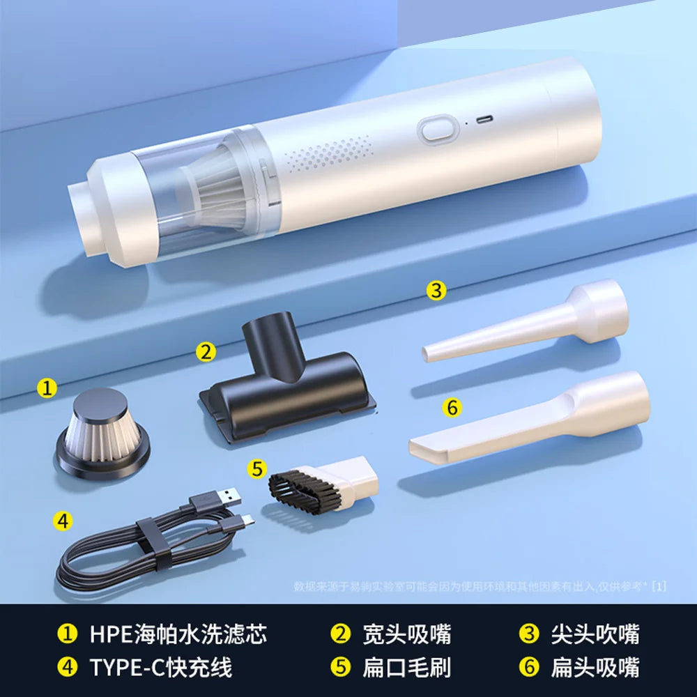 Azylo Portable Mini Handheld Wireless Car Vacuum Cleaner