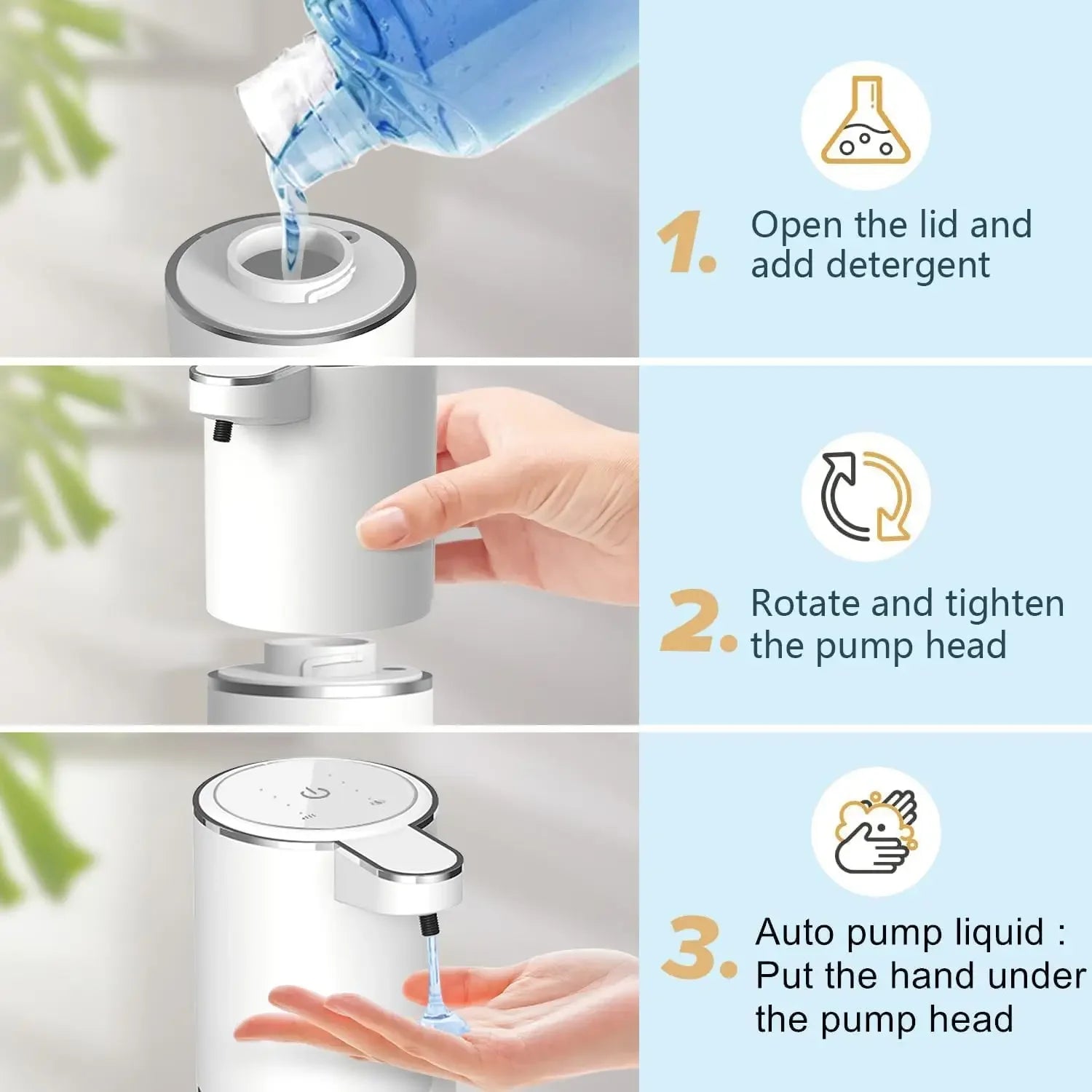 Azylo Smart Touchless Automatic Foam Soap Dispenser