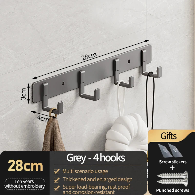 Azylo Heavy-Duty Aluminum Alloy Wall-Mounted Coat & Robe Hook