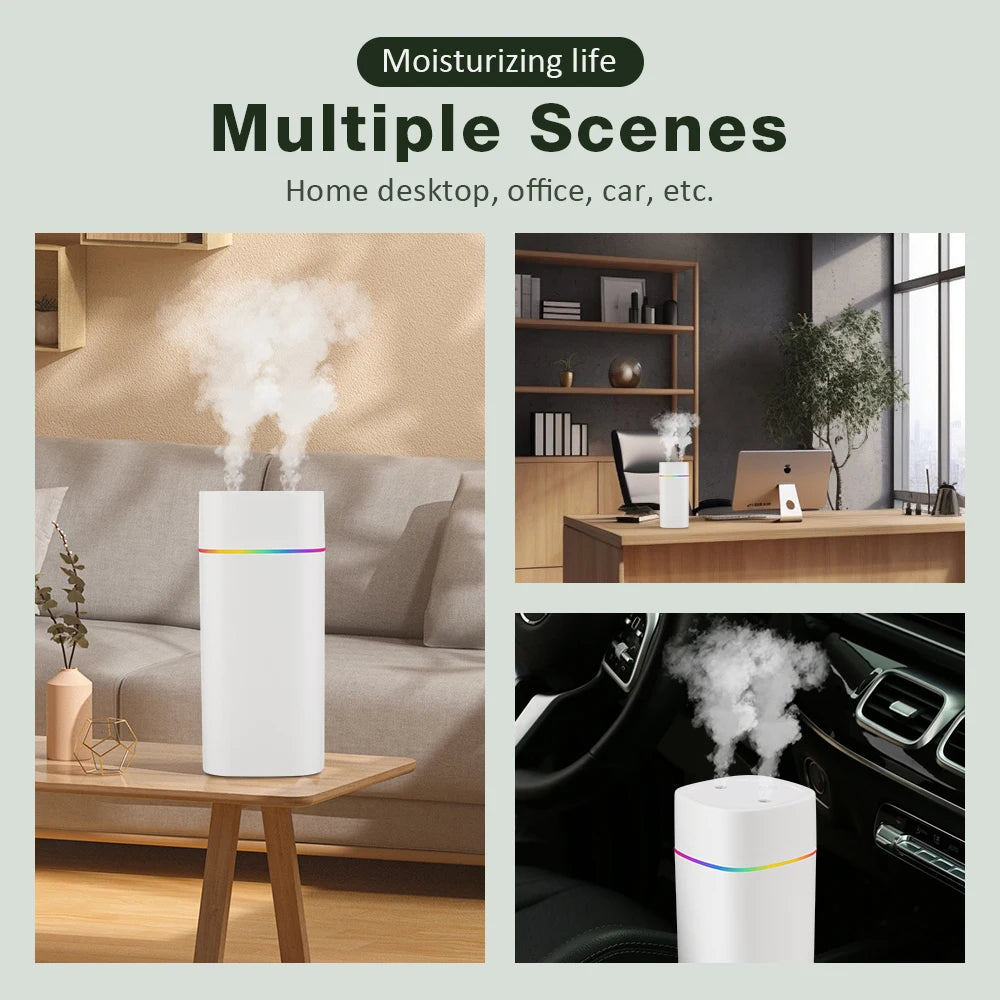 Azylo 600ml Dual-Port Smart Air Humidifier & Aroma Diffuser