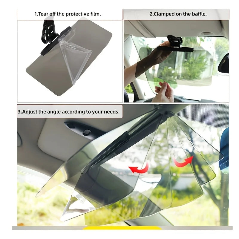 Azylo Universal Polarized Car Sun Visor Extender (Anti-Glare & UV400 Protection)
