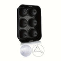 Azylo 6-Grid Flexible Silicone Ice Cube Mold Tray (Large Square Maker)