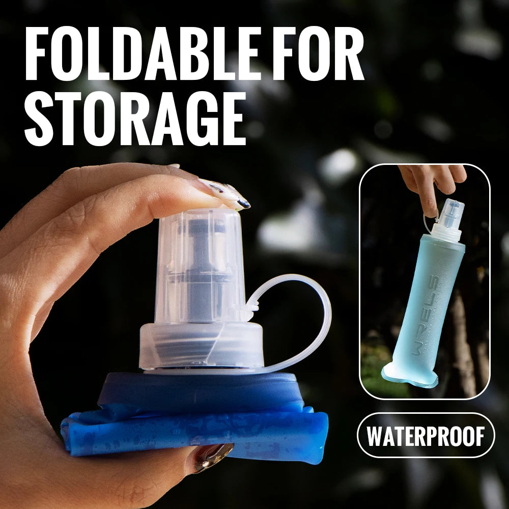 Azylo Ultra-Light TPU Collapsible Soft Flask (Running & Travel Water Bottle)