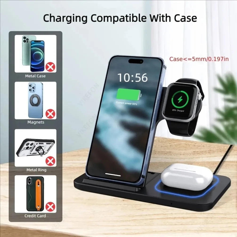 Azylo 3-in-1 Magnetic Wireless Charging Station