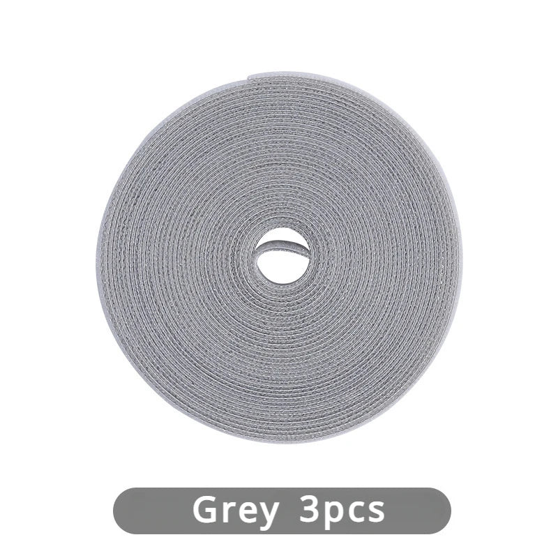 Azylo Reusable Hook & Loop Cable Management Tie Roll (3-Meter Cut-to-Length)