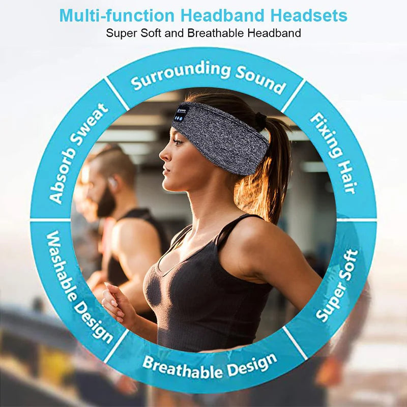 Azylo Classic Ultra-Soft Wireless Sleep Headband & Music Eye Mask