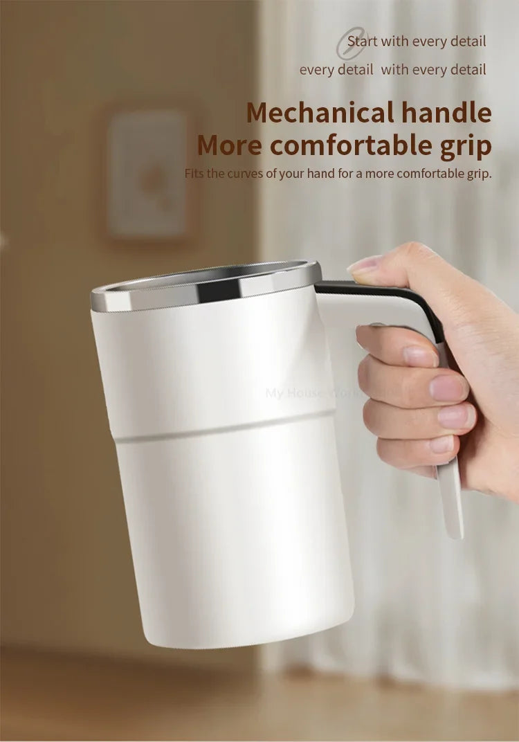 Azylo Smart Magnetic Self-Stirring Mug & Automatic Coffee Mixer (380ml)