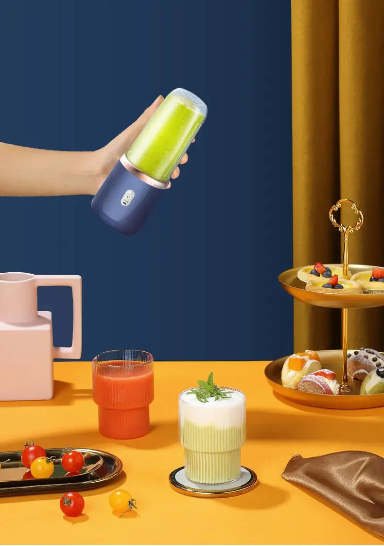 Azylo Portable 6-Blade Mini USB Juicer & Smoothie Blender