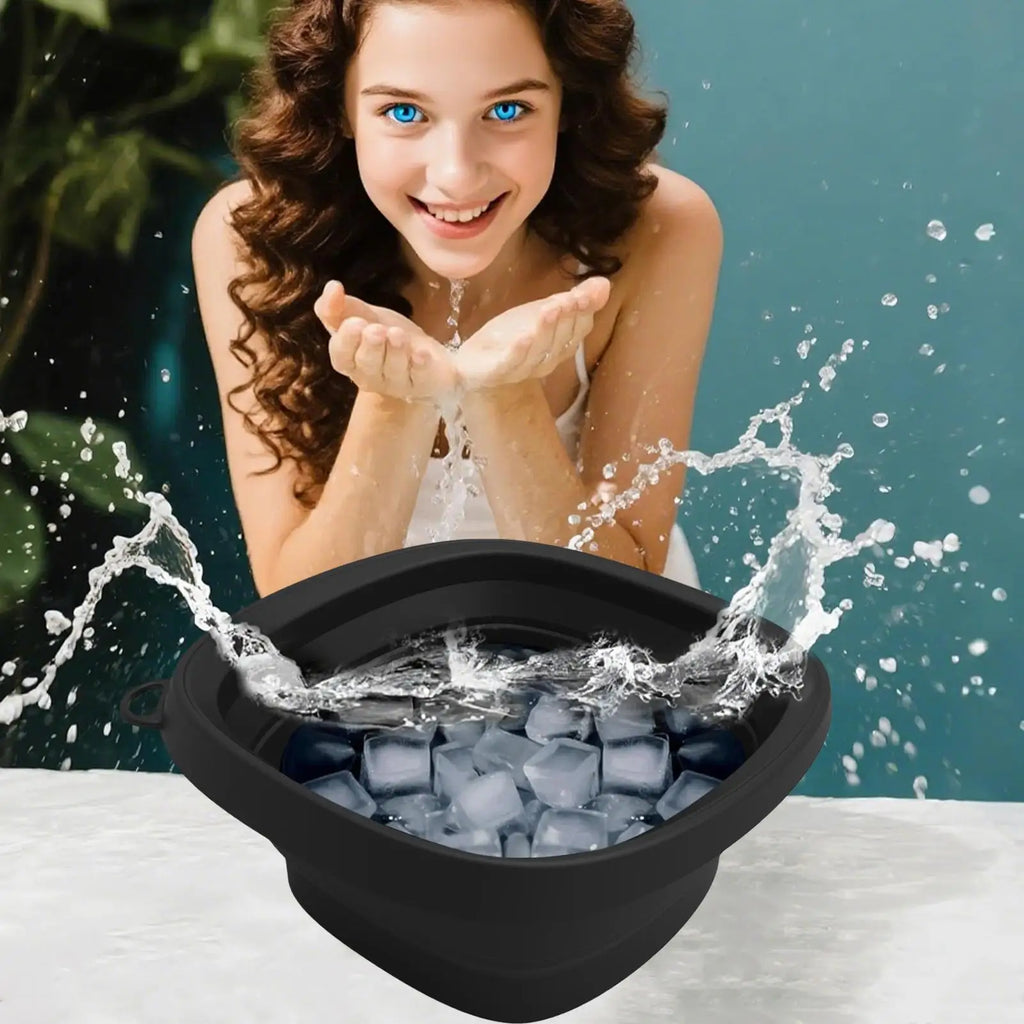 Azylo Foldable Silicone Ice Face Bowl & Facial Cold Plunge Basin