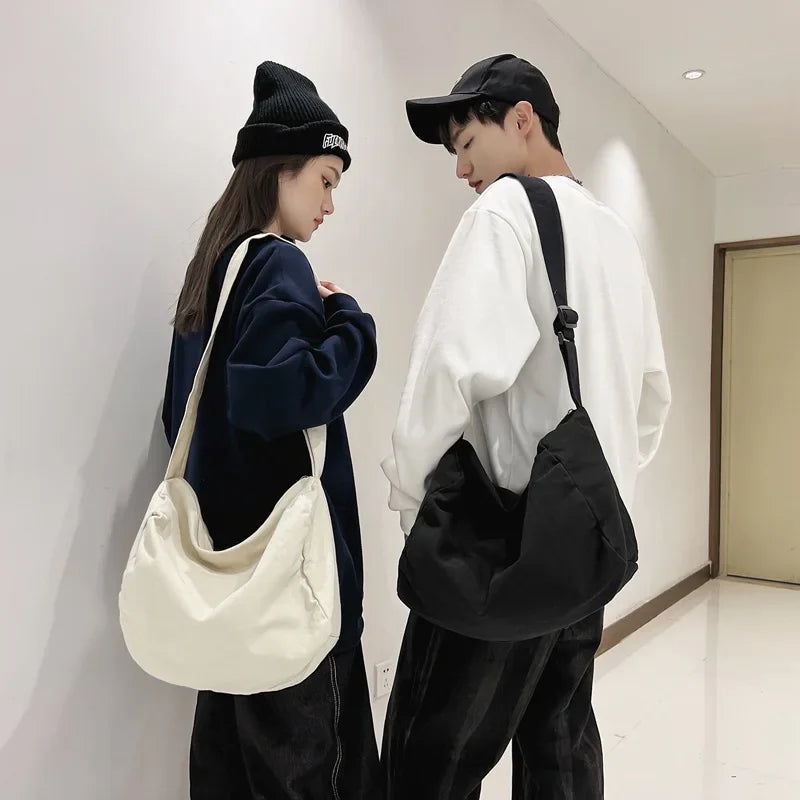 Azylo Casual Korean-Style Nylon Hobo Crossbody Bag